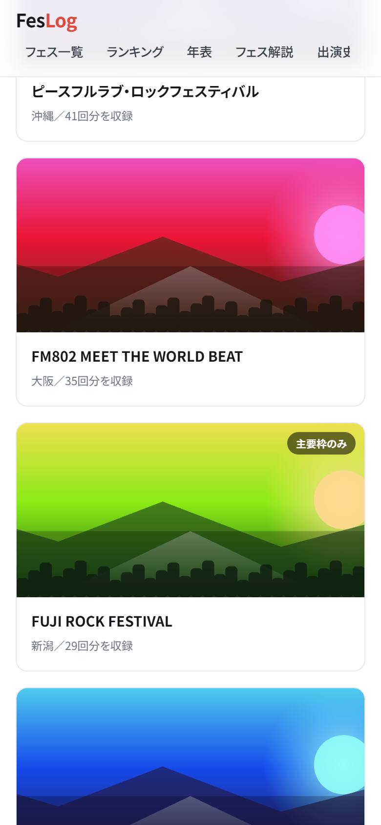 FesLogの画面