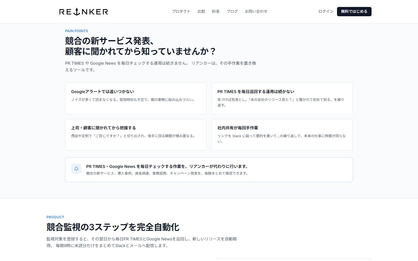 ReAnkerの画面
